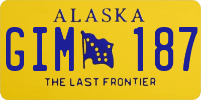 AK license plate GIM187