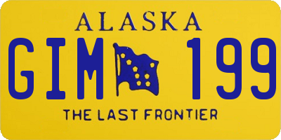 AK license plate GIM199