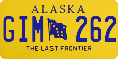 AK license plate GIM262
