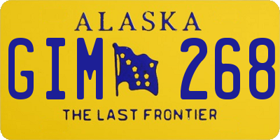 AK license plate GIM268