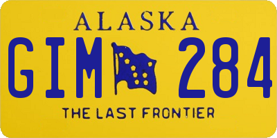 AK license plate GIM284