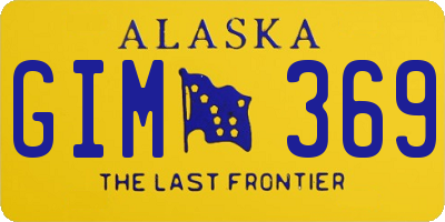 AK license plate GIM369