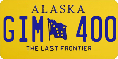 AK license plate GIM400