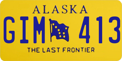 AK license plate GIM413