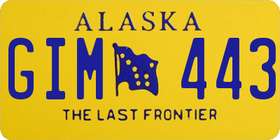 AK license plate GIM443