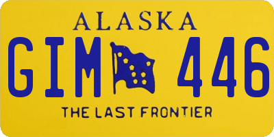 AK license plate GIM446
