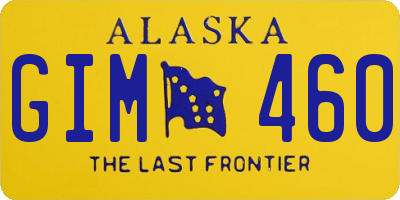 AK license plate GIM460