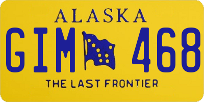 AK license plate GIM468