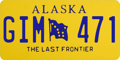 AK license plate GIM471