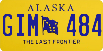 AK license plate GIM484