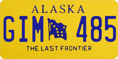 AK license plate GIM485