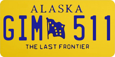 AK license plate GIM511
