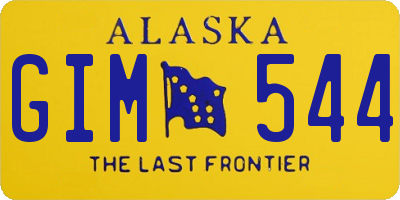 AK license plate GIM544