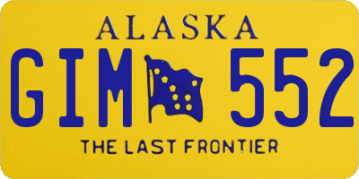 AK license plate GIM552