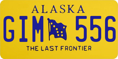 AK license plate GIM556