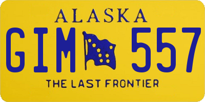 AK license plate GIM557