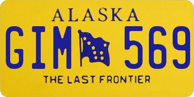 AK license plate GIM569