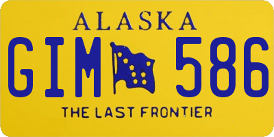 AK license plate GIM586