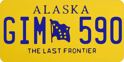 AK license plate GIM590