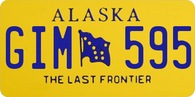 AK license plate GIM595