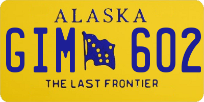 AK license plate GIM602