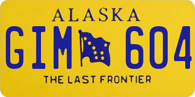 AK license plate GIM604