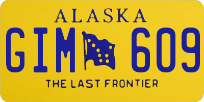 AK license plate GIM609
