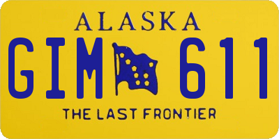AK license plate GIM611