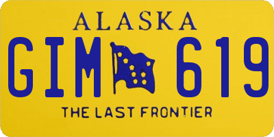 AK license plate GIM619