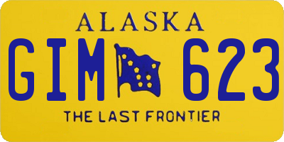 AK license plate GIM623