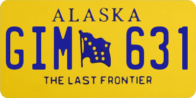 AK license plate GIM631