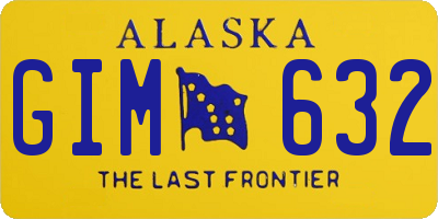 AK license plate GIM632