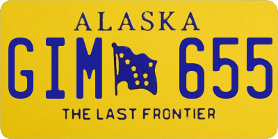 AK license plate GIM655