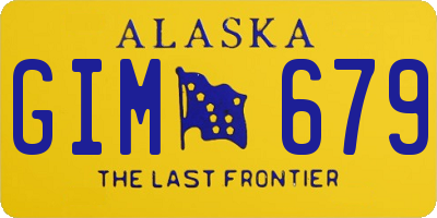 AK license plate GIM679