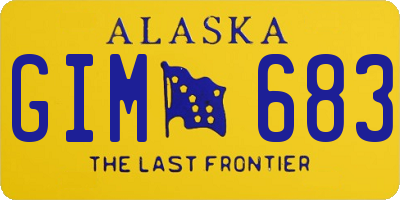 AK license plate GIM683