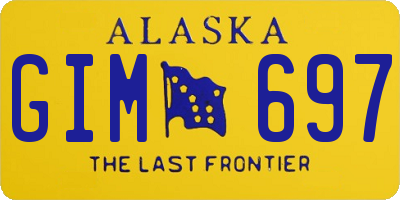 AK license plate GIM697