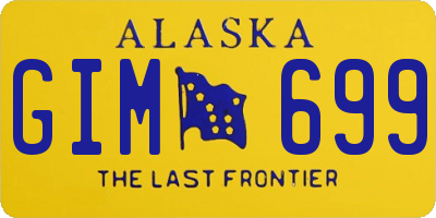 AK license plate GIM699