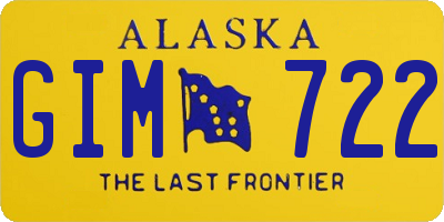 AK license plate GIM722
