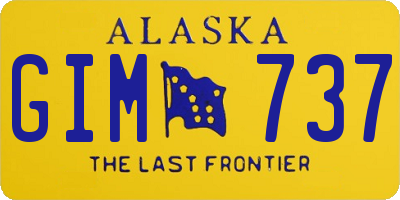 AK license plate GIM737
