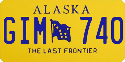 AK license plate GIM740