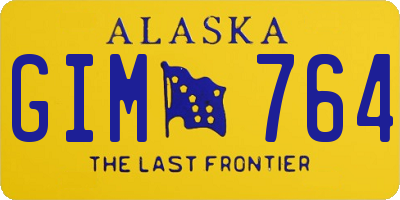 AK license plate GIM764