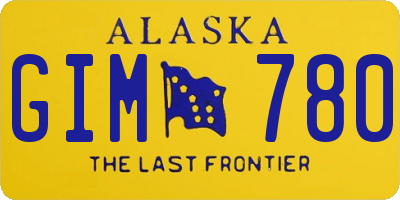 AK license plate GIM780
