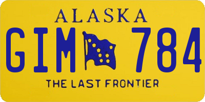 AK license plate GIM784