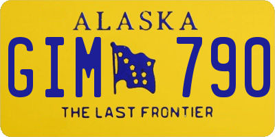 AK license plate GIM790