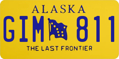AK license plate GIM811