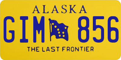 AK license plate GIM856