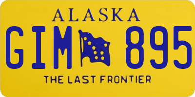 AK license plate GIM895