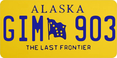 AK license plate GIM903