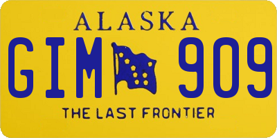 AK license plate GIM909