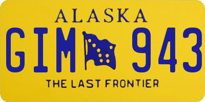 AK license plate GIM943